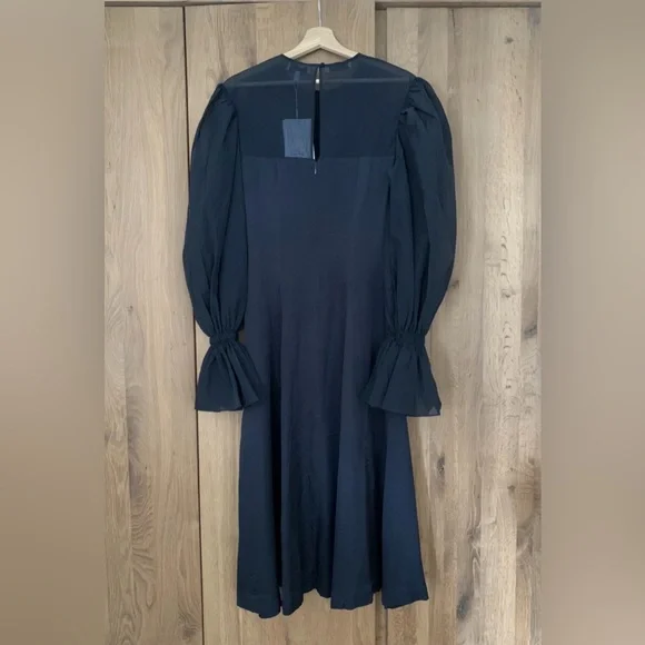 Rejina Pyo Little Black Silk Dress NWT 06 - Picture 4 of 8